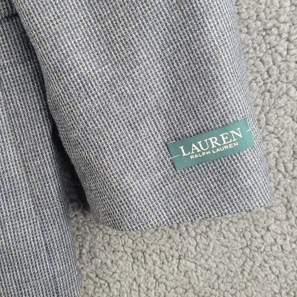 Polo Ralph Lauren Blazer Charcoal Gray Mens‎ 50 L 100% Wool Jacket - MSRP: $400